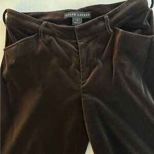 Ralph Lauren Chocolate Velvet Trousers